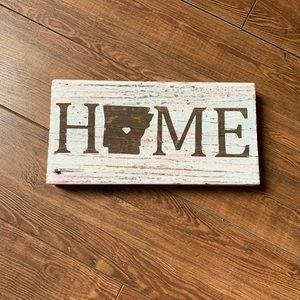 Solid wood Arkansas plaque